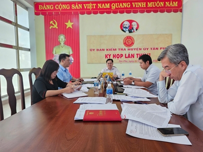 Thông báo kỳ họp thứ 61 Ủy ban Kiểm tra Huyện ủy